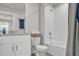 Bathroom with tub and granite vanity at 2718 Chestnut Creek Pl, Brandon, FL 33510