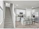 Modern kitchen featuring stainless appliances, granite counters, and an island at 2718 Chestnut Creek Pl, Brandon, FL 33510