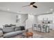 Cozy living space includes an open kitchen and dining area with an open floor plan at 2718 Chestnut Creek Pl, Brandon, FL 33510