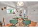 Inviting dining area with glass table and wicker chairs, open to the kitchen at 2808 60Th W Ave # 1722, Bradenton, FL 34207