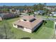 Aerial view of the home in a quiet residential neighborhood at 5412 72Nd E Ter, Ellenton, FL 34222