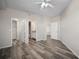 Spacious main bedroom with three entry doors and lots of closet space at 5450 Bentgrass Dr # 5-301, Sarasota, FL 34235