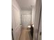 Bathroom with a shower and tub combination with a white and black polka dot curtain at 5838 Elegant Orchid Way, Sarasota, FL 34232