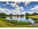 Picturesque pond surrounded by lush greenery and trees, creating a peaceful and scenic landscape at 6103 Aviary Ct, Bradenton, FL 34203