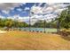 Well-maintained tennis courts surrounded by lush landscaping and secure fencing for recreational enjoyment at 6103 Aviary Ct, Bradenton, FL 34203