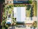 Birds-eye view of the lot featuring mature landscaping, and clearly defined boundaries at 9031 Hilolo Ln, Venice, FL 34293