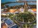 An aerial view featuring a scenic city roundabout and coastal waterways at 1001 Benjamin Franklin Dr # 511, Sarasota, FL 34236