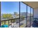 Balcony view overlooking the city with seating for outdoor enjoyment at 1001 Benjamin Franklin Dr # 511, Sarasota, FL 34236