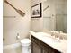 Bathroom featuring sink with vanity, toilet and shower at 1022 Overlook Ct, Bradenton, FL 34208