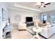 Bright living room featuring a neutral color scheme, stylish furnishings and decorative accents at 1022 Overlook Ct, Bradenton, FL 34208