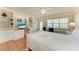 Bedroom featuring a cozy area with a desk, storage and comfortable furniture, creating a functional space at 1325 Gulf Dr N # 247, Bradenton Beach, FL 34217
