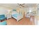 Bright studio with queen bed, kitchenette, and tiled floors at 1325 Gulf Dr N # 248, Bradenton Beach, FL 34217