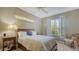 Bright bedroom featuring a window with shutters, neutral walls, and natural lighting at 315 Londonderry Dr, Sarasota, FL 34240