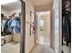Hallway with multiple closets provides ample storage solutions in the home at 3514 14Th E Ct, Ellenton, FL 34222