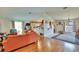 Open floor plan connecting living area, kitchen, and dining spaces at 3514 14Th E Ct, Ellenton, FL 34222