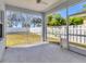 Relax on your screened patio overlooking the backyard and the lush green grass at 5234 Aqua Breeze Dr, Bradenton, FL 34208