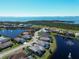 A high angle view showing this home and the proximity to the ocean at 6208 Signature Pointe Ln, Bradenton, FL 34210