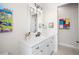 Bathroom featuring new vanity, sink, and lighting at 6208 Signature Pointe Ln, Bradenton, FL 34210