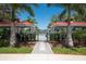 A resort-style pool area with shaded cabanas and ample seating offers a relaxing and luxurious experience at 7424 Ridgelake Cir, Bradenton, FL 34203