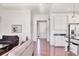 An open concept living space showcases the seamless design and access to other parts of the home at 1014 Calico Gln, Bradenton, FL 34212