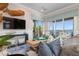 Living room with waterfront views at 110 10Th S St, Bradenton Beach, FL 34217