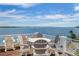 Rooftop deck featuring outdoor seating and panoramic water views at 110 10Th S St, Bradenton Beach, FL 34217
