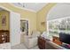 Office features a window, chair, printer, and desk at 13320 Coluccio St, Venice, FL 34293