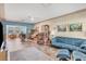 Inviting living room showing ample seating, classic furnishings, and bright window views at 2566 Tulip St, Sarasota, FL 34239