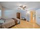 Bedroom with hardwood floors features natural light and ample space at 2905 Bougainvillea St, Sarasota, FL 34239