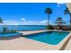 Beautiful pool with a spa and waterfront views, perfect for relaxation and outdoor enjoyment at 336 S Orchid Dr, Ellenton, FL 34222