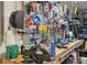 Well-organized workbench area filled with various tools and equipment, ready for projects at 3419 31St E St, Bradenton, FL 34208