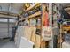 Garage filled with shelving, various materials, and sporting goods for ample storage space at 3419 31St E St, Bradenton, FL 34208