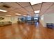 Spacious recreation room with ample seating and tables for community gatherings and events at 425 30Th W Ave # C201, Bradenton, FL 34205