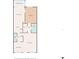 This detailed floor plan showcases the layout of the home with labeled rooms including a kitchen, living room and dining area at 515 30Th Ave W # H410, Bradenton, FL 34205