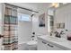 Clean bathroom featuring a shower-tub combination, neutral color scheme, and modern fixtures, enhancing comfort and style at 5211 Mahogany Run Ave # 126, Sarasota, FL 34241