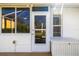 Screened porch with a door to the outside at 5814 Garden Lakes Fern, Bradenton, FL 34203