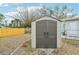 Durable outdoor storage shed provides ample space for organizing tools, lawn equipment, and seasonal items at 108 21St Ne St, Bradenton, FL 34208