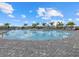 Enjoy this large community pool featuring plenty of lounge chairs and beautiful, mature palm trees at 16455 Whale Grey Pl, Bradenton, FL 34211