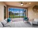 Inviting lanai overlooking the water, perfect for relaxing and enjoying the scenery at 16719 Ellsworth Ave, Bradenton, FL 34202