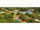 Aerial view of a recreational park featuring tennis courts, pools, playground and green spaces at 2530 Loma Linda St, Sarasota, FL 34239