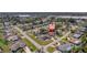 Wide aerial view of neighborhood showcasing location, community parks, and neighborhood amenities at 260 Hammock Ter, Venice, FL 34293