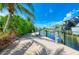 Private dock on the water providing direct access for boating and waterfront enjoyment at 516 Kumquat Dr, Anna Maria, FL 34216