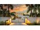 Striking modern home with a gated entry, showcasing clean lines, and mature palm trees at 587 47Th St, Sarasota, FL 34234
