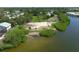 Aerial view shows community park area and boat storage with waterfront access and recreation at 6731 Northampton Pl, Bradenton, FL 34207
