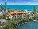 Waterfront home under construction featuring a private dock and stunning ocean views at 821 S Bay Blvd, Anna Maria, FL 34216
