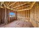 View of an unfinished living room featuring wood framework and a scenic bay view at 821 S Bay Blvd, Anna Maria, FL 34216