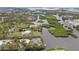 Wide aerial view showcasing waterfront homes, winding waterways, and the lush landscapes of the community at 1410 San Jose Dr, Englewood, FL 34223