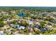 Beautiful aerial view of the community with scenic waterways and lush greenery at 1525 Fleetwood Dr, Sarasota, FL 34232