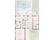 Floor plan with roof showing the layout of the home, pool, kitchen, and primary bedroom at 1525 Fleetwood Dr, Sarasota, FL 34232