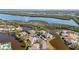 An aerial shot captures homes located along canals with beautiful vegetation and landscaping throughout at 321 108Th W St # 120, Bradenton, FL 34209